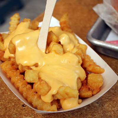 Oozing Cheese Fries...